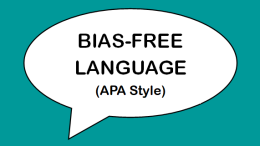Bias-Free Language